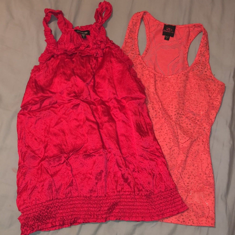 2 BEBE Blouse & Muscle Shirt